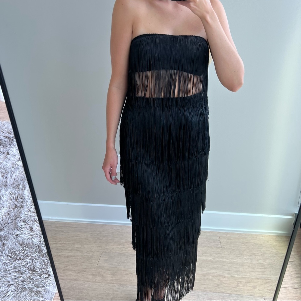 SHOWPO strapless fringe set